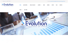 Tablet Screenshot of evolutionconsulting.com.br
